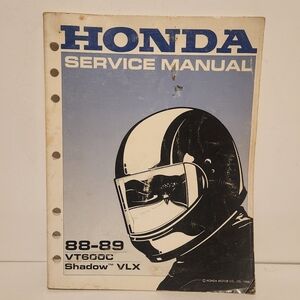 Honda Service Manual 88-89 VT6000 Shadow VLX